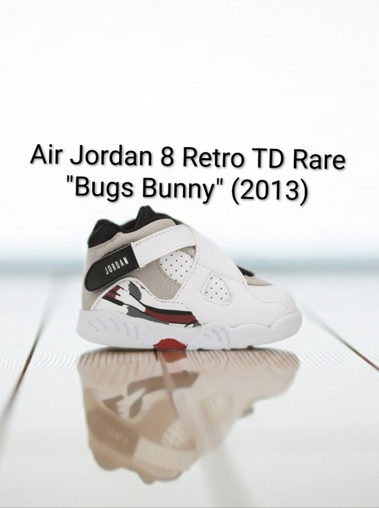 Jordan Other - Air Jordan 8 Retro TD Rare "Bugs Bunny" (2013) Kids 9c NEW W/OG BOX